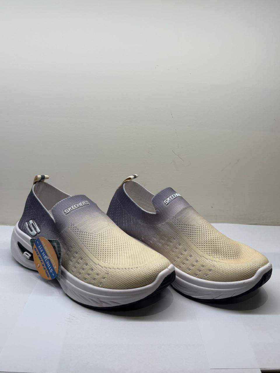 Skechers Grey & Cream Sneakers