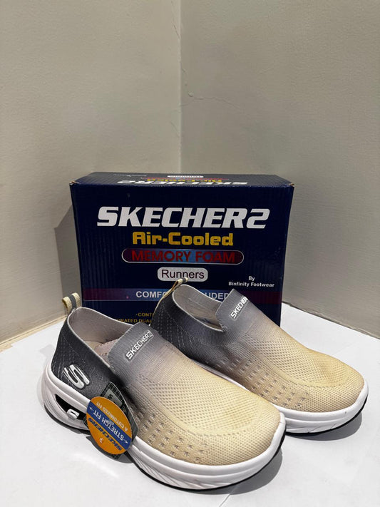 Skechers Grey & Cream Sneakers